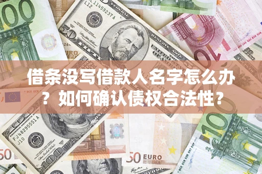 北京借条没写借款人名字怎么办？如何确认债权合法性？
