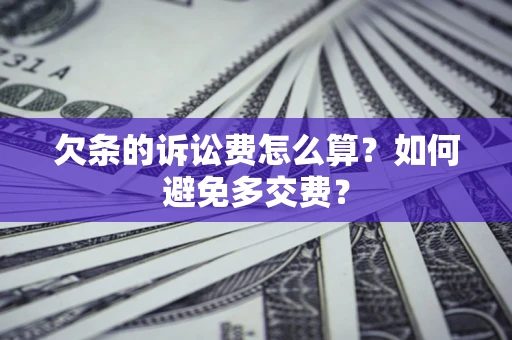 北京欠条的诉讼费怎么算？如何避免多交费？