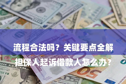 北京

担保人起诉借款人怎么办？流程合法吗？关键要点全解析